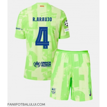 Barcelona Ronald Araujo #4 Echipament de Fotbal Replică 2024-25 Copii Treilea (+ Șorturi)